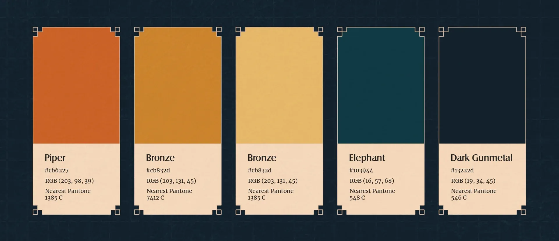 The official color palette for ACM Gia Dinh 2022 - Tich Tich Tinh Tang.